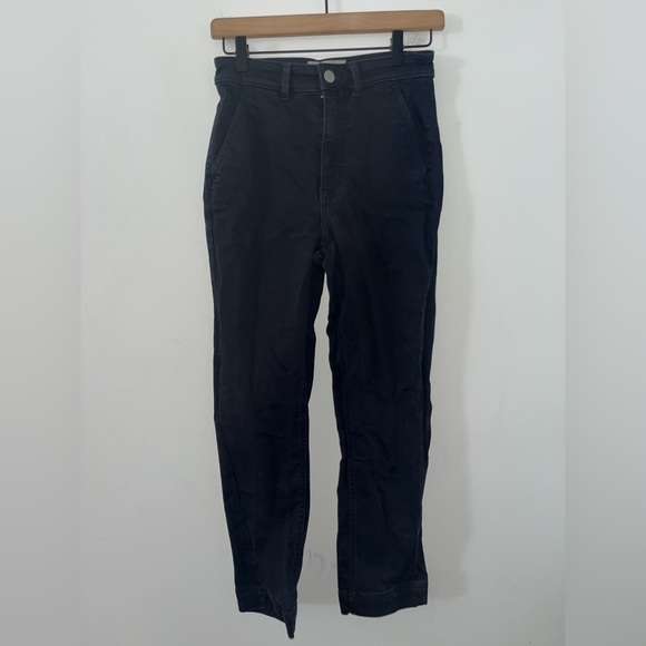 EVERLANE The Slim Leg Crop Pants in Navy Blue Size 2 - Picture 8 of 9